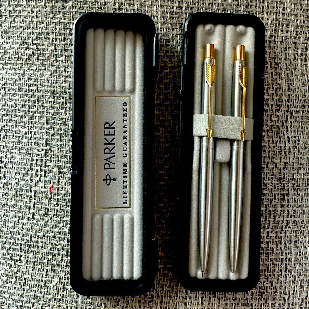 Parker Silver and Gold Pen Set (1993)